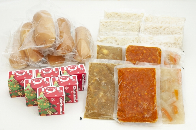 懐かしの給食お届け便クリスマスバージョン全体写真